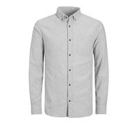 Jack & Jones Camicia da Uomo Slim Fit, Chiaro Grigio Melange, XL
