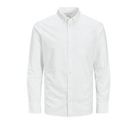 Jack & Jones Camicia da Uomo Slim Fit, White/Fit: Slim Fit., S
