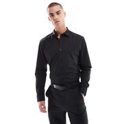 Jack & Jones - Camicia elegante slim nera-Bianco XXL