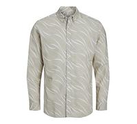 JACK & JONES Camicia fantasia slim fit. Beige