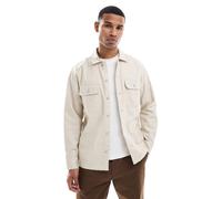 Jack & Jones - Camicia giacca grigia spazzolata-Grigio XXS