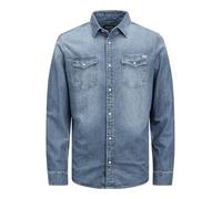 JACK & JONES Camicia in Jeans Comfort Fit | Comfort Fit, Semplice, Maniche lunghe, Casual, Temperatura massima di 40°C ciclo molto delicato