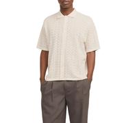 Jack&Jones camicia in maglia traforata beige chiaro L