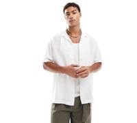 Jack & Jones - Camicia in puro lino bianca-Bianco S