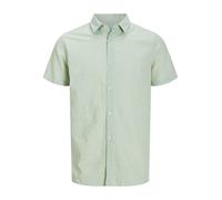 JACK & JONES Jjebreeze SS SN-Maglietta Camicia a Maniche Corte, Iceberg Green, S Uomo