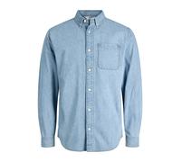 JACK & JONES Jjebrook Jjoxford AKM 990 Noos - Maglietta, Blu Denim, XL