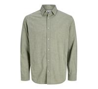 Jack & Jones Esummer Linen Blend Long Sleeve Shirt Verde XL Uomo