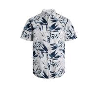 JACK & JONES Camicia 'JJHonolulu' navy / blu fumo / bianco Uomo JACK & JONES S