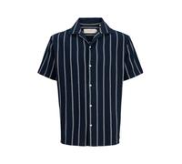 JACK & JONES Camicia 'JORCOBA' blu notte / bianco Uomo - Abbigliamento - Camicie - Camicie casual JACK & JONES XL