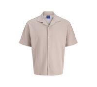 JACK & JONES Camicia 'JORSUMMER' mocca / bianco Uomo JACK & JONES S