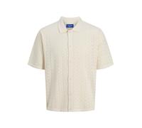 Jack&Jones camicia in maglia traforata beige chiaro XL
