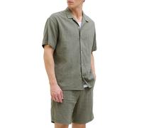 Jack&Jones camicia maniche corte in cotone verde XL