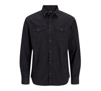 JACK & JONES Camicia 'Sheridan' antracite / bianco Uomo - Abbigliamento - Taglie comode - Camicie da uomo JACK & JONES XS