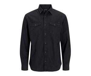 JACK & JONES Camicia 'Sheridan' antracite / bianco Uomo - Abbigliamento - Taglie comode - Camicie da uomo JACK & JONES S
