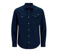 JACK & JONES Camicia 'Sheridan' blu scuro Uomo - Abbigliamento - Camicie - Camicie di jeans JACK & JONES L