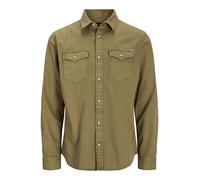 JACK & JONES Camicia 'Sheridan' oliva Uomo - Abbigliamento - Taglie comode - Camicie da uomo JACK & JONES L