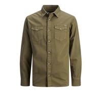 JACK & JONES Camicia 'Sheridan' oliva Uomo JACK & JONES XL oliva