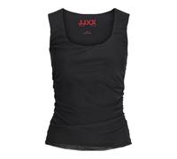 Jack & Jones Canotta da Donna Jxrosa Saga SL Rev Mesh Top Wvn, Nero, S