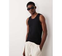Jack & Jones - Canotta in maglia trasparente nera-Nero XS