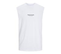 Jack & Jones - JORVESTERBRO SLEEVELESS TEE SN Bianco - Abbigliamento XL Bianco