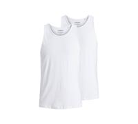 Jack&Jones Canotta Uomo, 2er Pacco - Jacbasic Canottiera, Bianco e Nero, Cotone