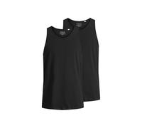 Jack&Jones Canotta Uomo, 2er Pacco - Jacbasic Canottiera, Bianco e Nero, Cotone