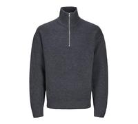 JACK & JONES Cerniera Lampo a Quarto Tinta Unita, Iron Gate, XXL