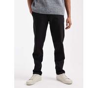 Jack & Jones - Chino ampi affusolati neri con pieghe sul davanti-Nero W29 L34