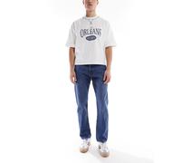Jack & Jones - Chris - Jeans dritti rigidi lavaggio blu medio W32 L34