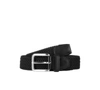 JACK & JONES JACSPRING Woven Belt Noos Cintura, Nero (Black Black), 95 cm Uomo