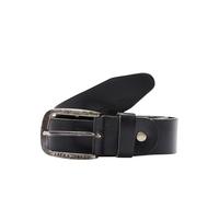 JACK & JONES Cintura di Pelle da Uomo, Nero, L