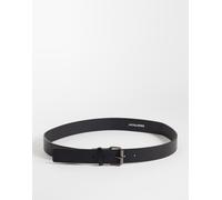 Jack & Jones - Cintura in misto pelle nera-Nero 90 cm