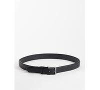 Jack & Jones - Cintura in pelle nera-Nero 85 cm
