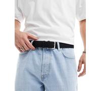 Jack & Jones - Cintura intessuta nera con fibbia-Nero 105 cm