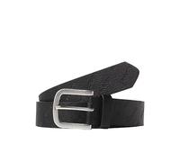 Jack & Jones Cintura Jacharry Goffrata Noos, Nero, 80 cm Uomo