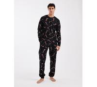 Jack & Jones - Completo da casa nero con bastoncini di zucchero S