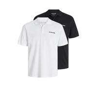 Jack & Jones - Confezione da 2 polo nera e bianca-Nero L