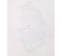 Jack & Jones - Confezione da 3 canotte basic bianche-Bianco S