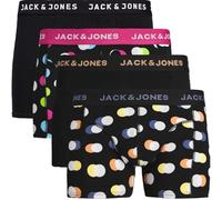 Jack & Jones, confezione da 4 boxer da uomo, in cotone, motivi misti, taglie S M L XL XXL #84 L