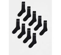 JACK & JONES Jacregen Noos-Calze da Tennis, Confezione da 9, Black/Pack:9XBlack, Taglia Unica Uomo