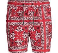 Jack & Jones Jpstfiji Bandana Swimming Shorts Rosso S Uomo