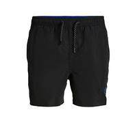 JACK & JONES Costume da Bagno da Uomo JPSTFIJI JJSWIM Solid S M L XL XXL, Nero/Dettaglio: Solido., M