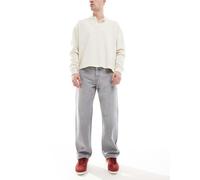 Jack & Jones - Eddie - Jeans ampi rigidi lavaggio grigio chiaro W34 L30