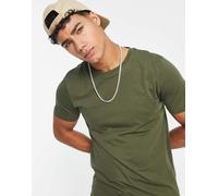 Jack & Jones Essentials - T-shirt girocollo in cotone kaki - MGREEN-Verde XL