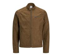 JACK & JONES Faux Suede Jacket Faux Suede Jacket Cognac l Cognac L