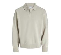 JACK & JONES Jjebradley Sweat Polo Styd Aw24 Ln, Raggio di Luna, L