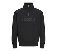 JACK & JONES Felpa Collo Alto e Zip a Un Quarto, Stampa gommata sul Davanti per Un Effetto soffice.