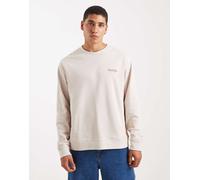 Jack & Jones - Felpa color panna con logo scritto-Bianco L