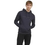 JACK & JONES Felpa 'JJEStar' navy / arancione, Taglia L