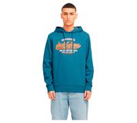 JACK & JONES Jjelogo Sweat Hood 2 col 24/25 Noos Felpa con Cappuccio, Oceanview, S Uomo